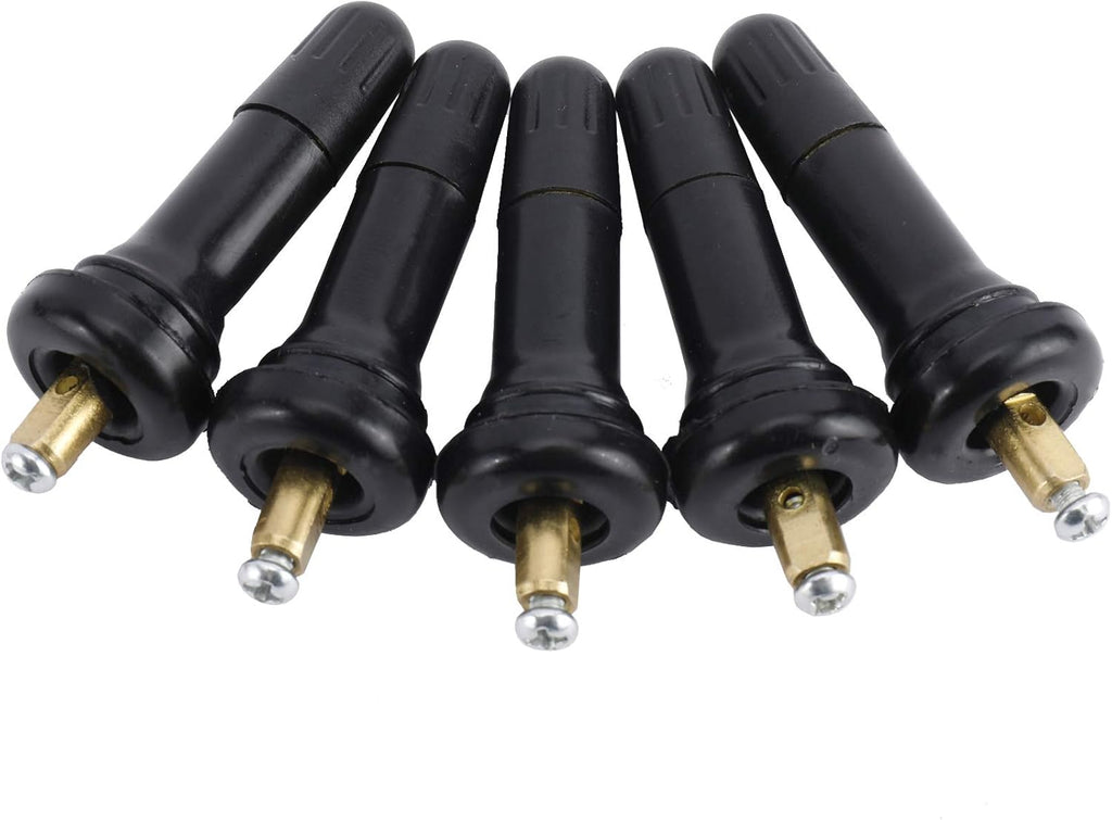 100 PCS Tire Pressure Sensor Rubber Valve Stems with Screws Pack of 2 S455
