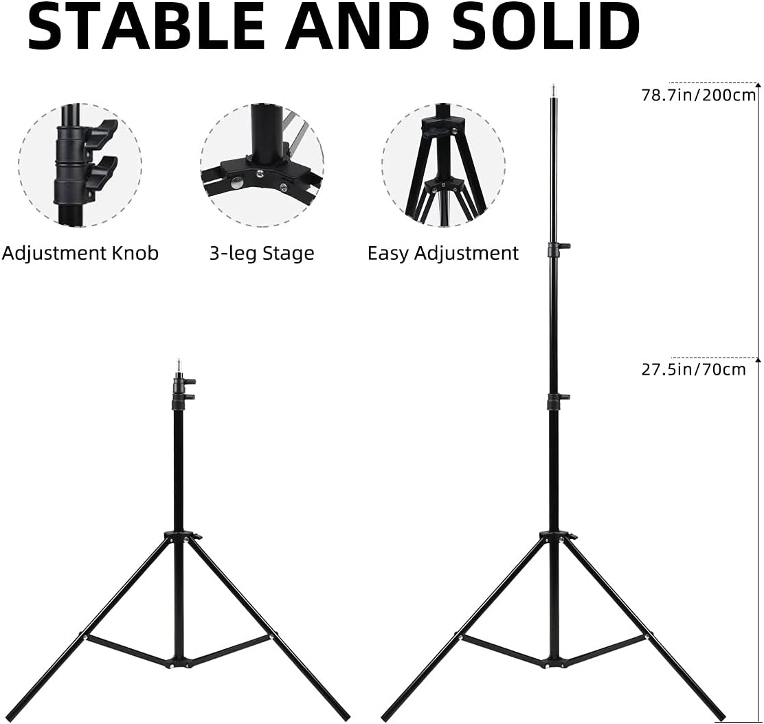 20x 27 inch Softbox Lighting Kit with E27 150W Bulbs 5500K, Pack of 2 Y2165