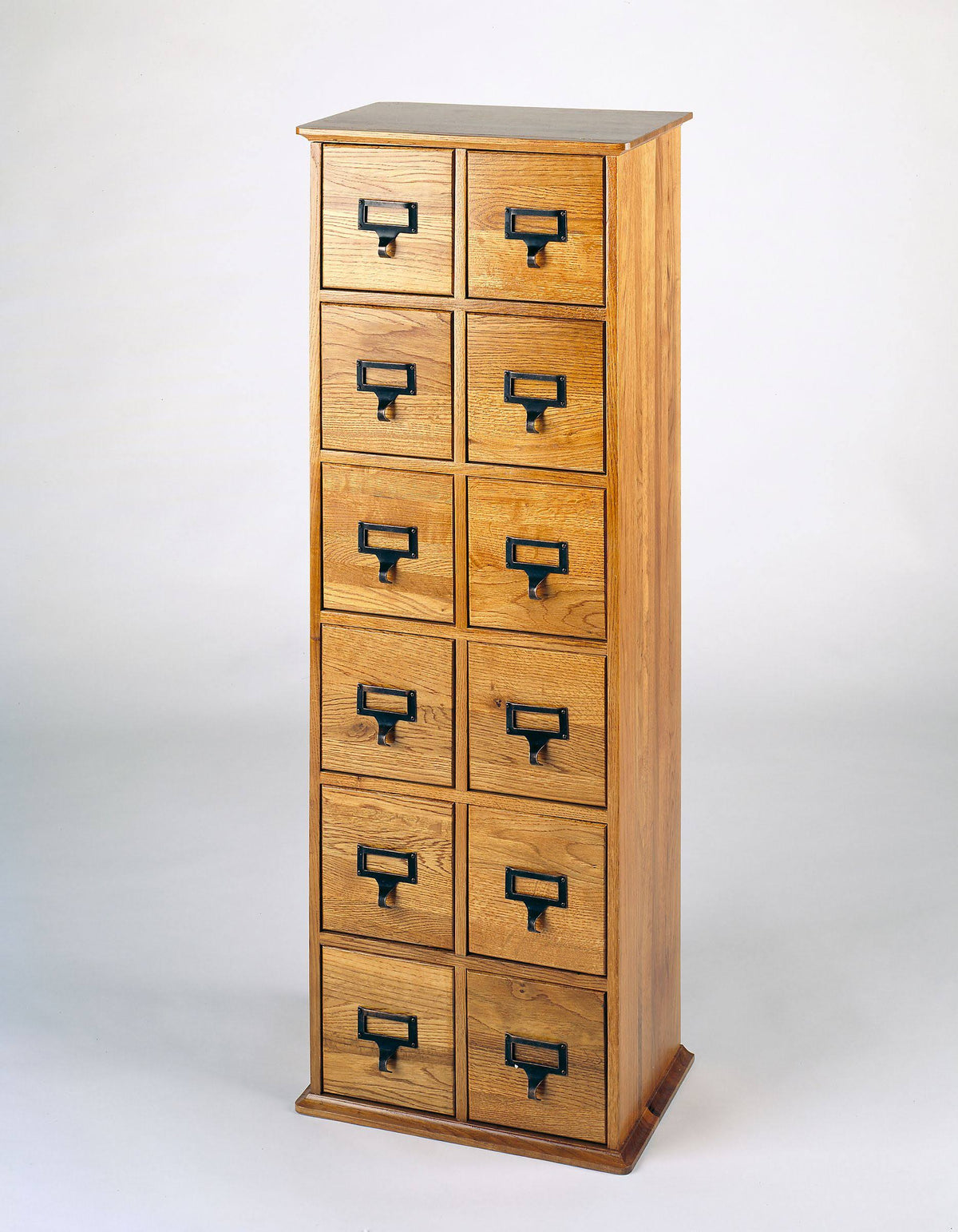 40x22 12-Drawer Oak Media Storage Cabinet F537610
