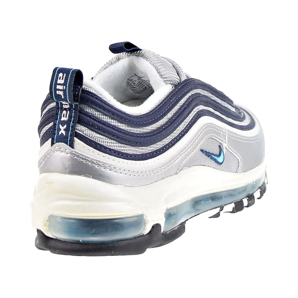 Metallic Silver Chlorine Blue Shoes O51414