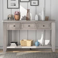 Antique White 3 Drawers Console Table K8956