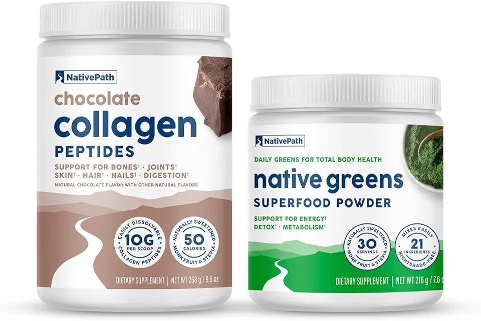 Chocolate Collagen & Organic Greens Powder S19419