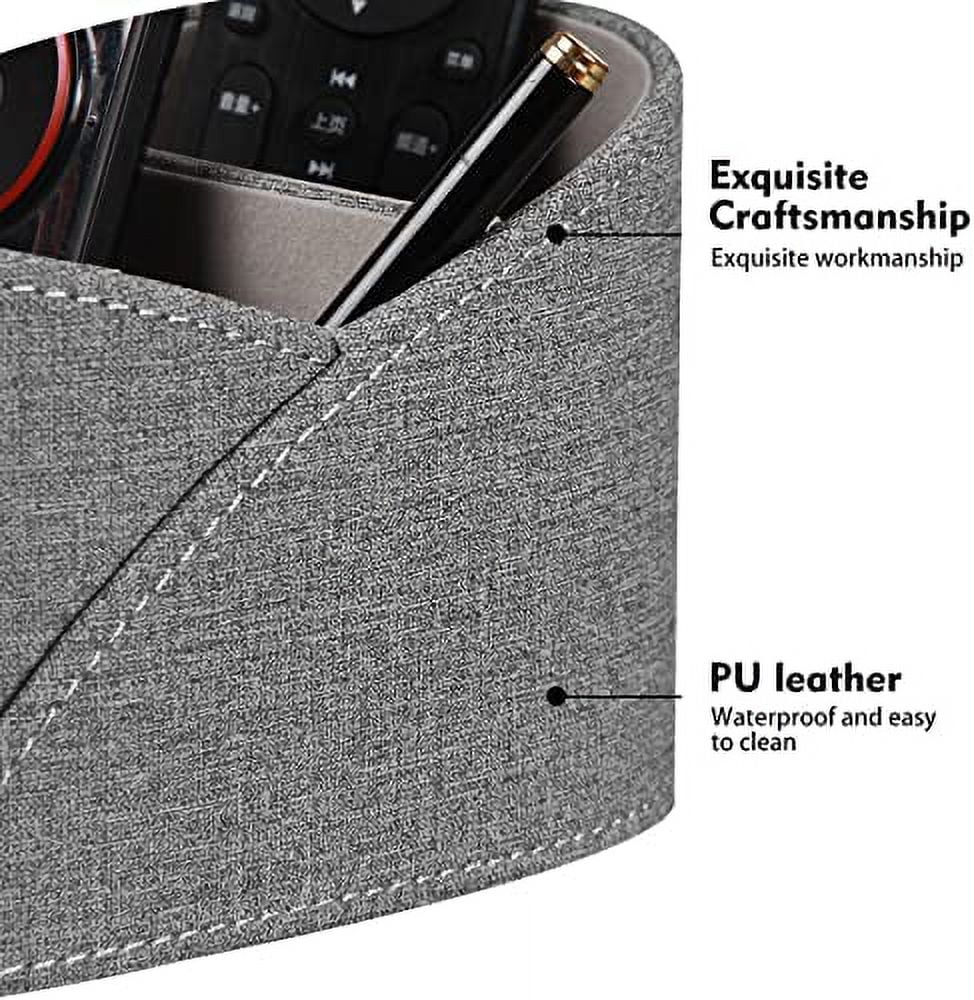 PU Leather Remote Control Holder with 3 Compartments O6194