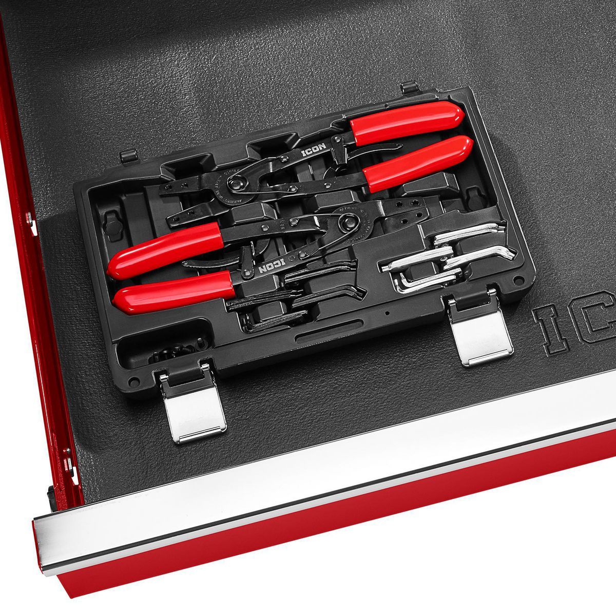 Ratcheting Retaining Ring Pliers Set with Replaceable Tips, 2-Piece I46573