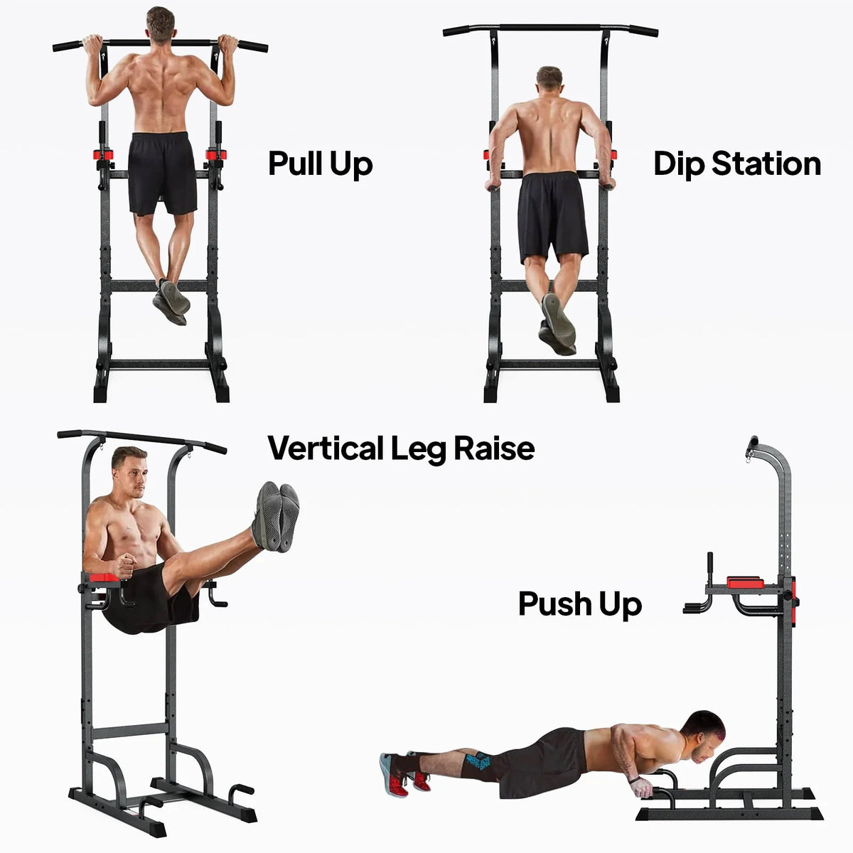 Multifunction Power Tower Dip Station Pull up Bar N209