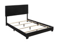Black Faux Leather Full Bed I27357