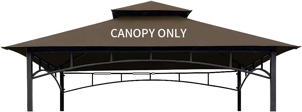 Brown 8 x 5 Double Tiered Replacement Canopy Roof A543407