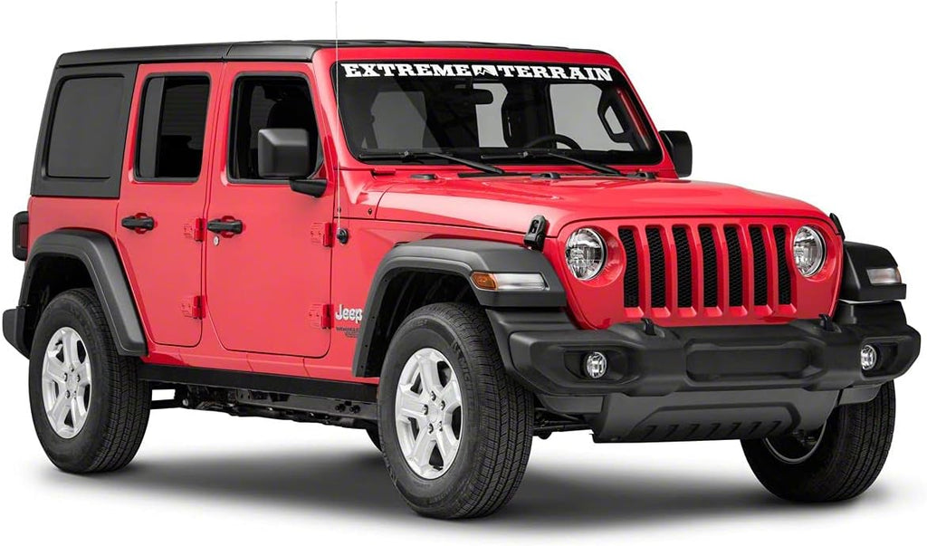 Textured Black Rails Compatible with Jeep Wrangler JL 4-Door A6924