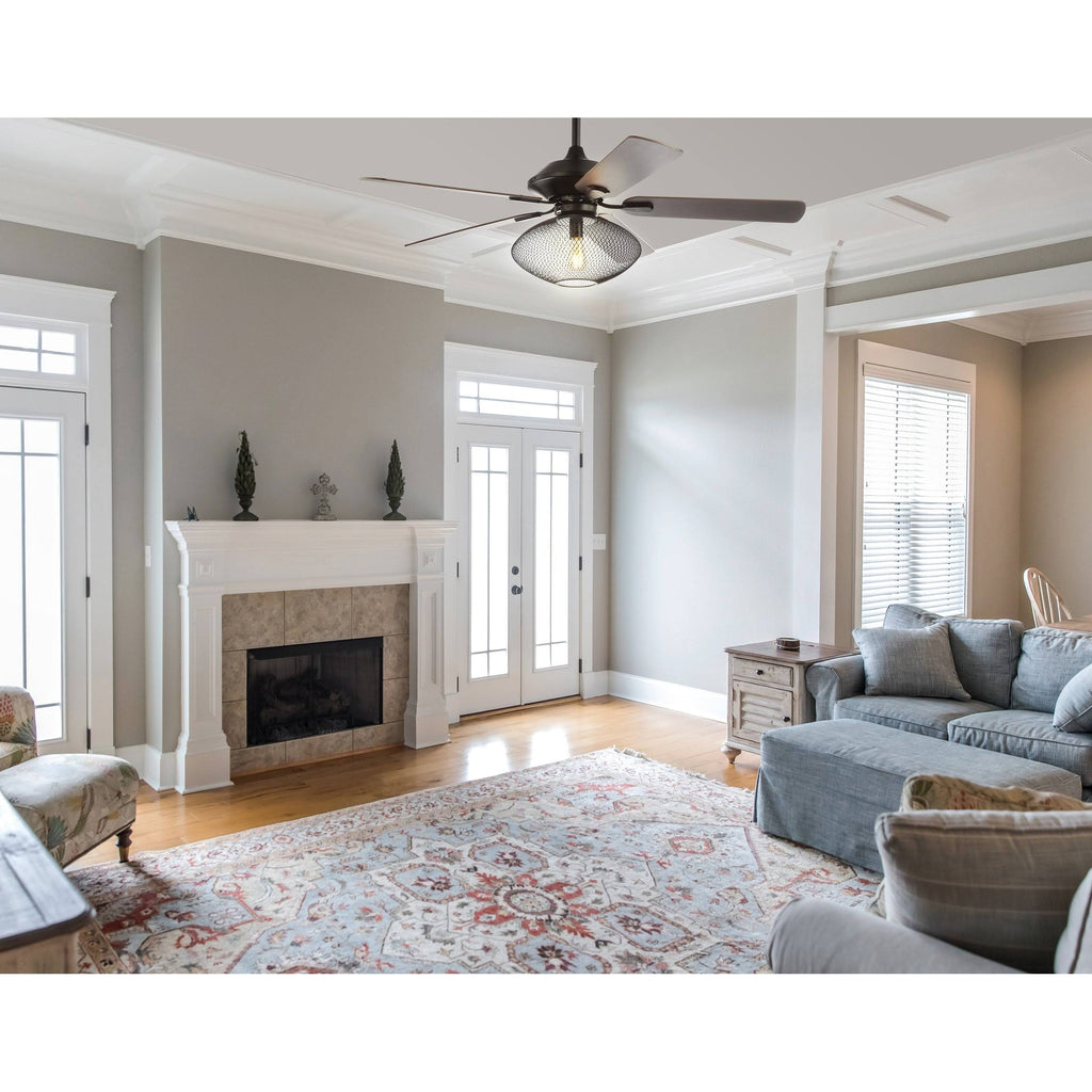 52 inch 1-Light LED Ceiling Fan with Remote, Oil Rubbed Bronze A897011
