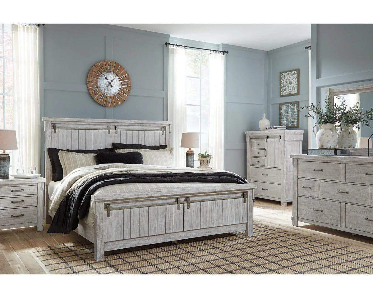 White Nightstand M14468