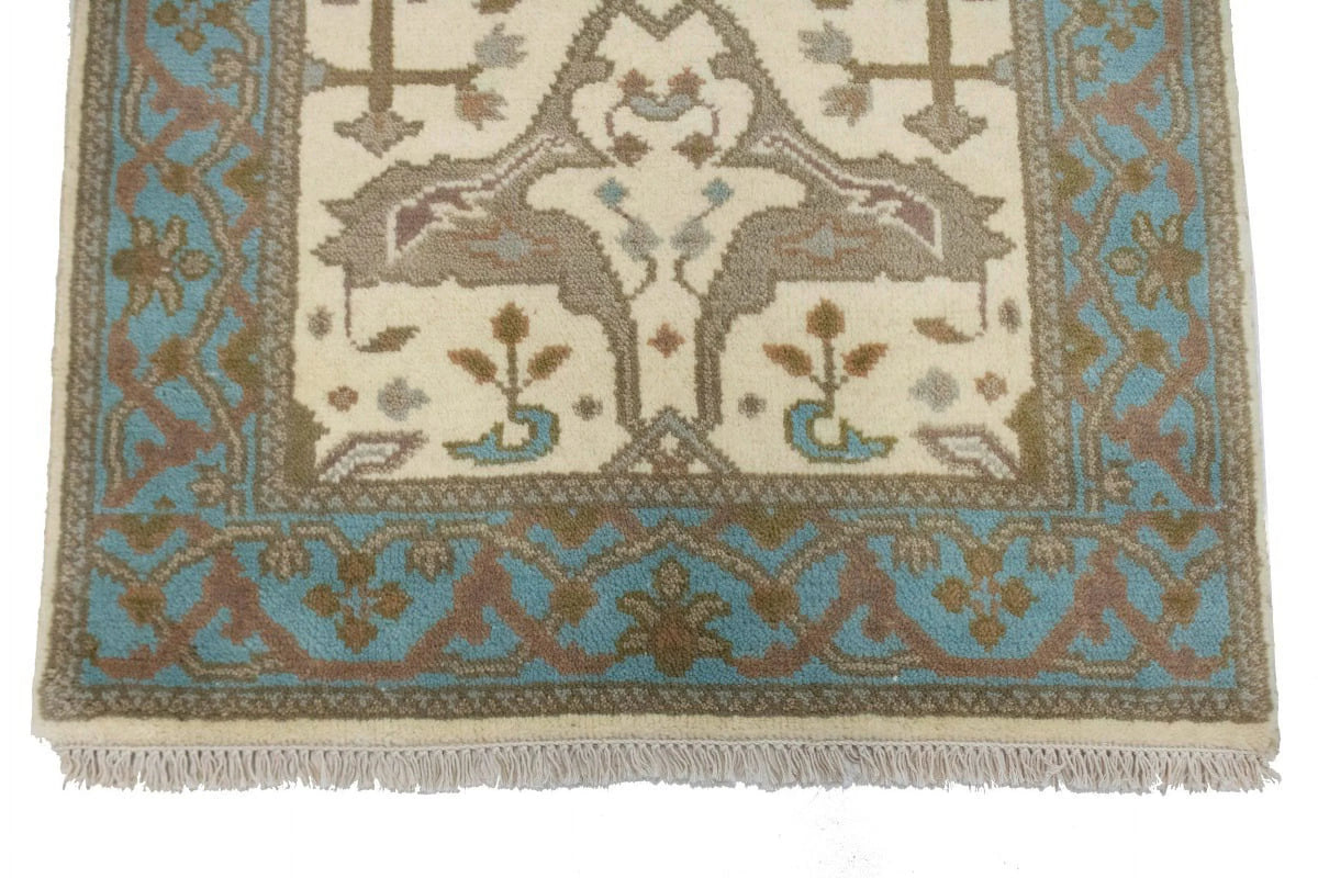 Cream Floral 3X5 Oriental Rug X61951