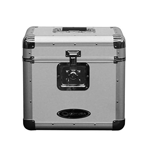 Black Stackable Record Utility Case for 70 12" Vinyl Records N158