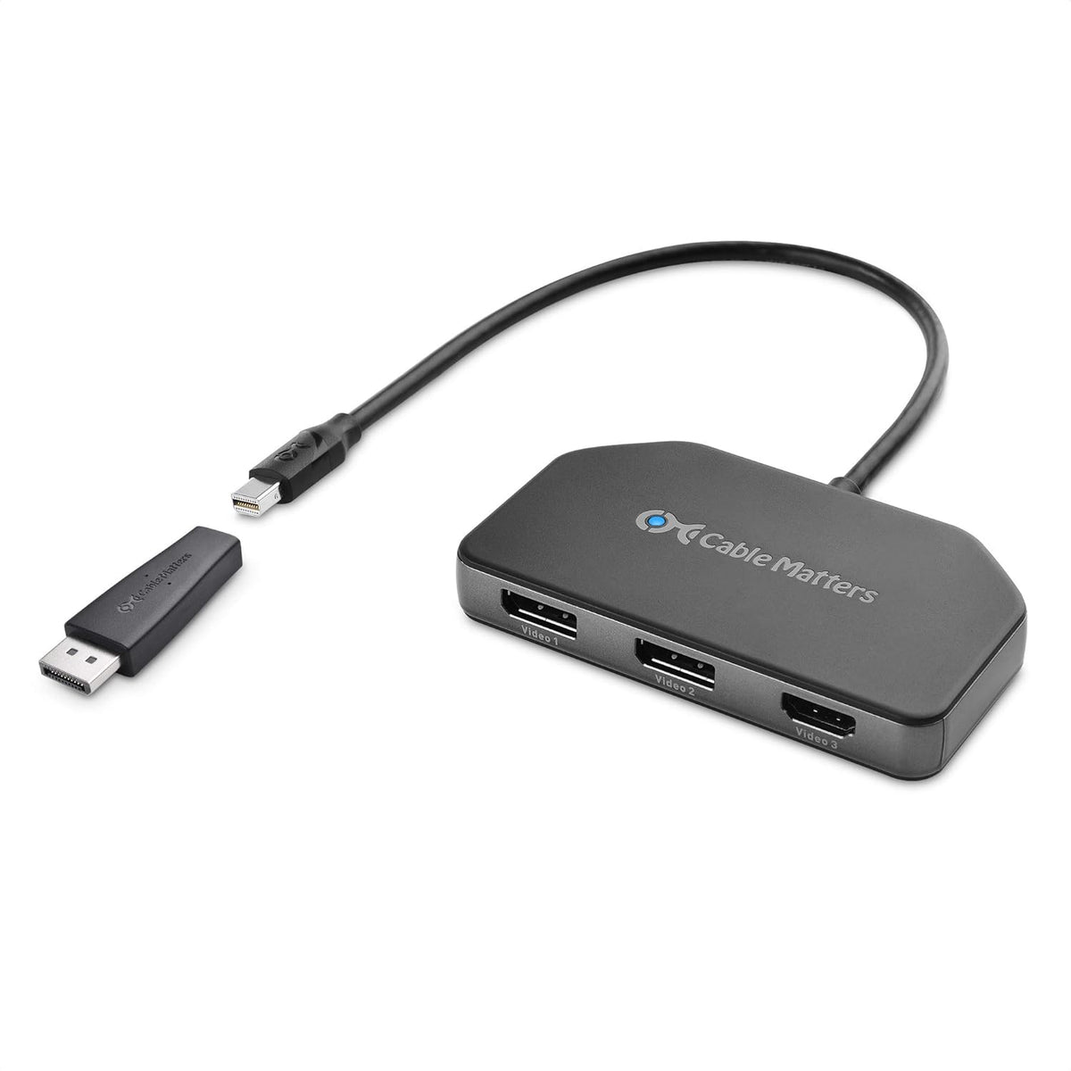 Triple 4K DisplayPort Splitter with 2X 8K DisplayPort 1.4 and 1x 4K HDMI X53282