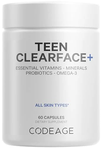 Vitamins A C D3 E Zinc Supplement with Probiotics Omega-3, 60 Capsules J24673