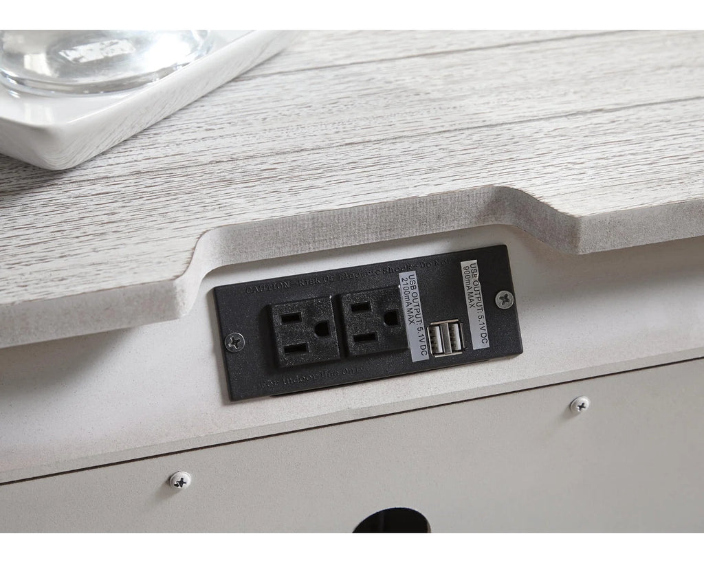 White Nightstand M14468