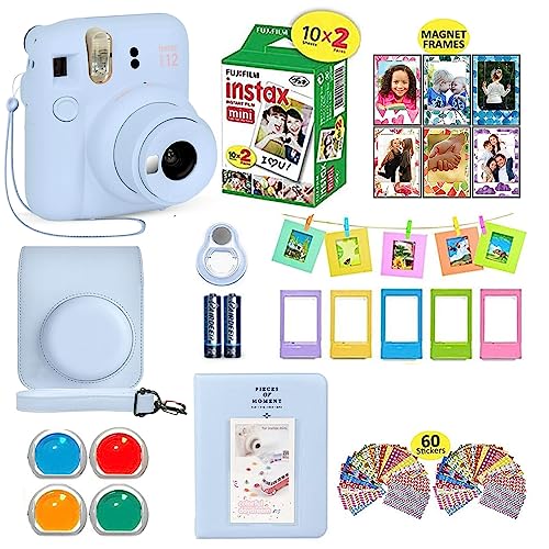 Purple Camera Bundle with 20 Film Sheets and Carrying Case J116