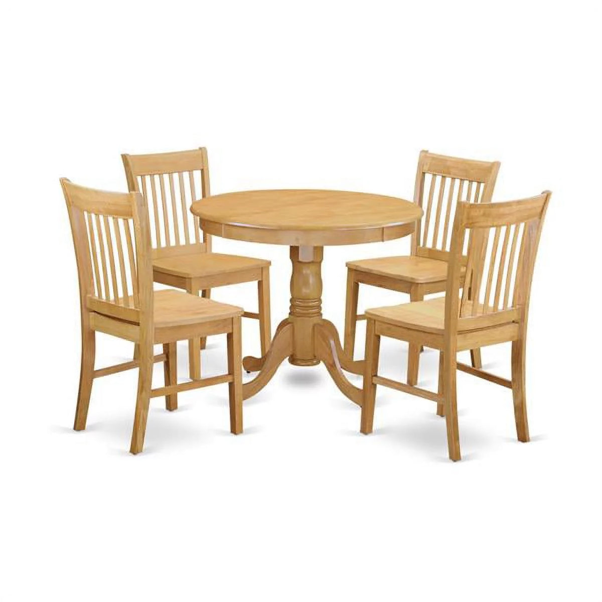 Oak Dining Table & 4 Chair C4018