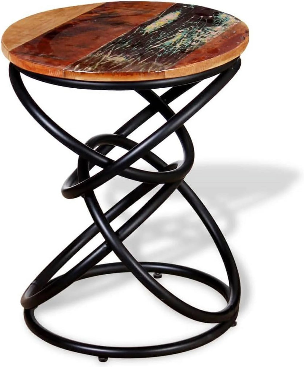 Solid Reclaimed Wood Table with Iron Frame I5825