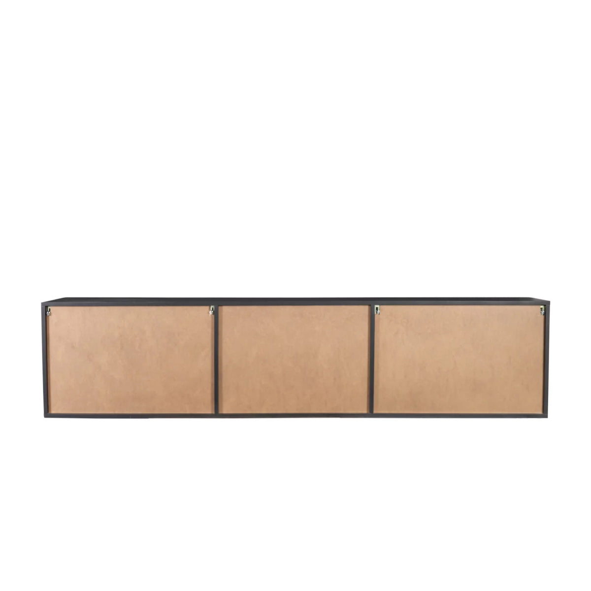 Wall Mounted Floating TV Stand with Shelf and Clamshell Doors L651