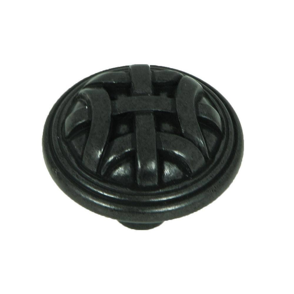Antique Black Round Cabinet Knob 25-Pack T426288