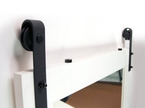 Matte Black Door Barn Hardware Kit B564