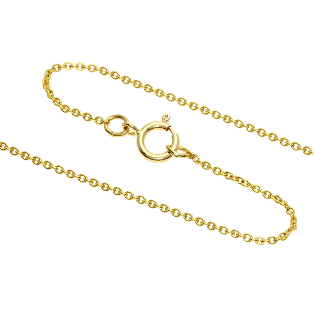 Tiffany Triple Heart Diamond Necklace K18 Yellow Gold B3888