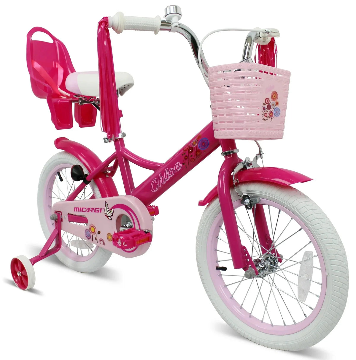 16 inch Kids Bike with Basket and Training Wheels I3778
