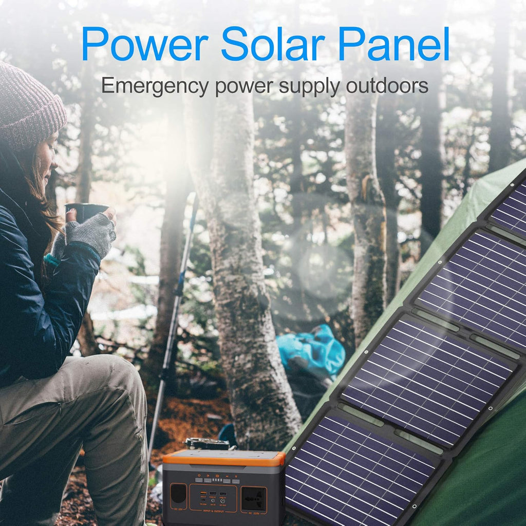 Portable Solar Panel 100W Foldable Charger Kit with USB and DC Port M69728