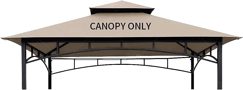 Brown 8 x 5 Double Tiered Replacement Canopy Roof A543407
