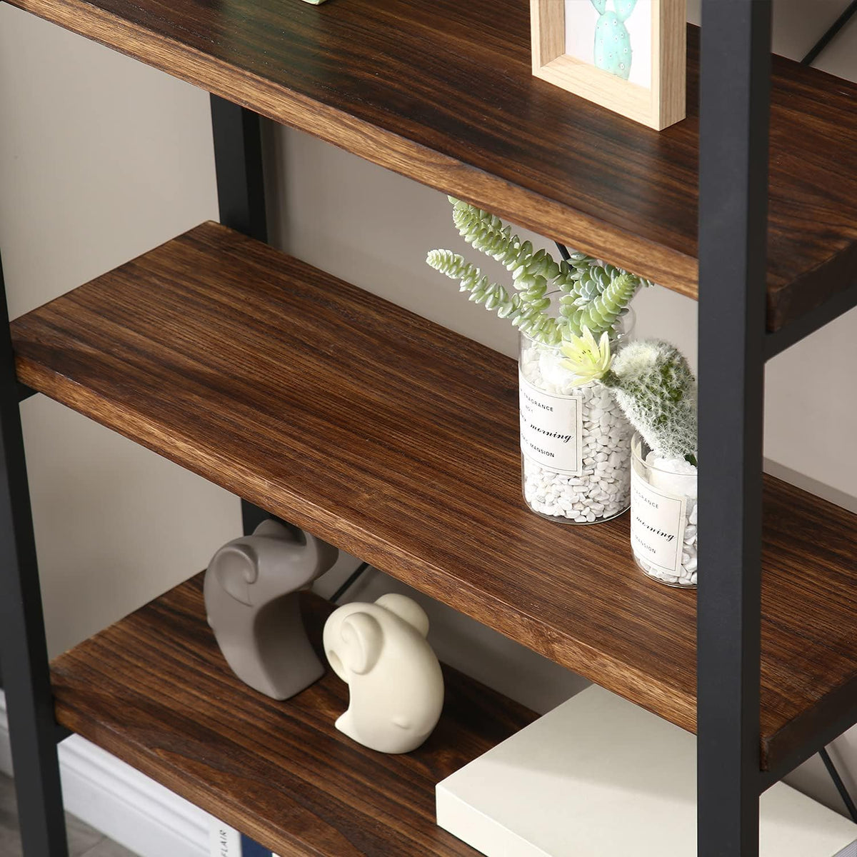 5 Tier Solid Wood Bookshelf P5203