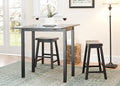 Dark Espresso Oak 3-Piece Pub Set O226