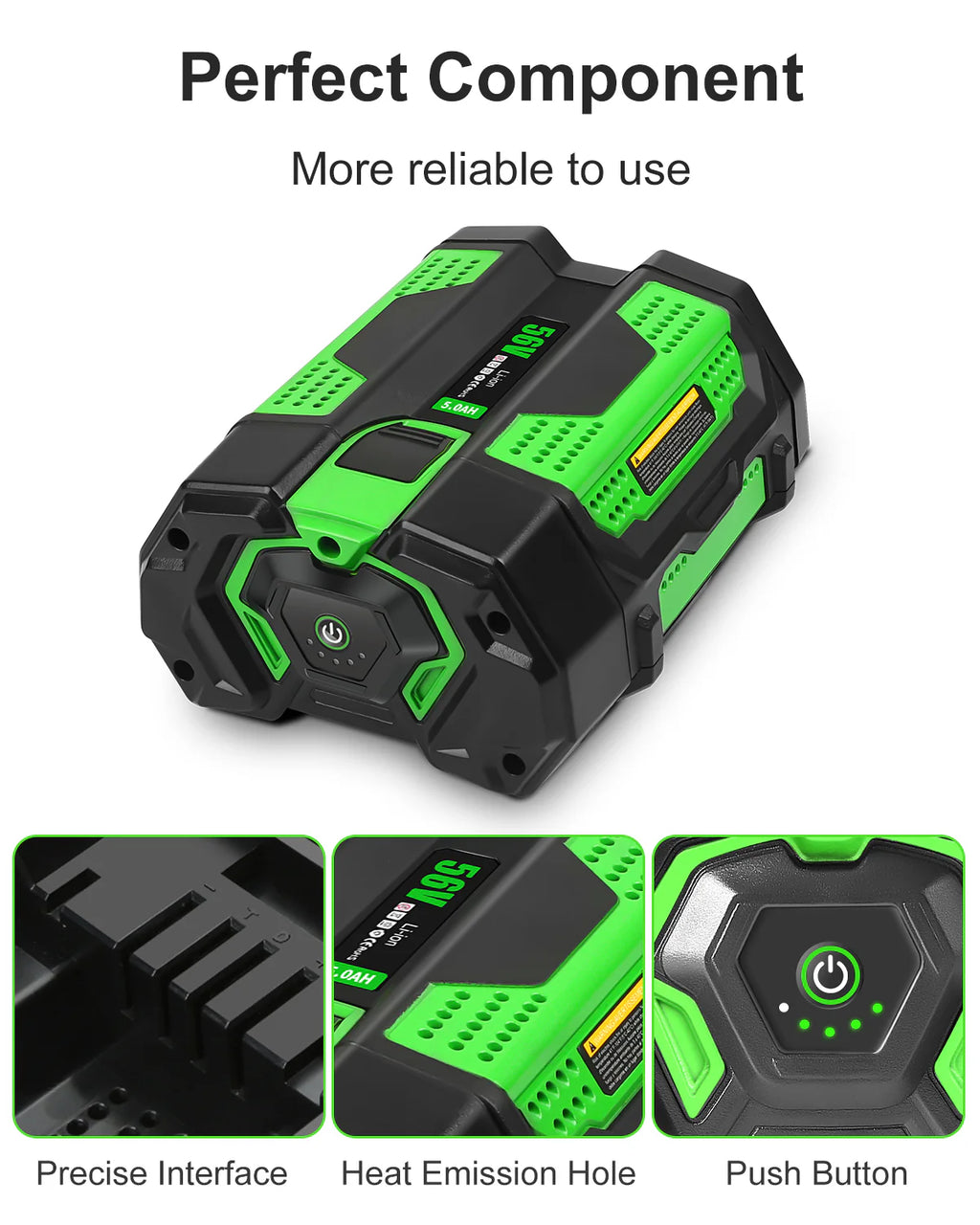 56V 5.0Ah Lithium Battery with Fuel Gauge K564