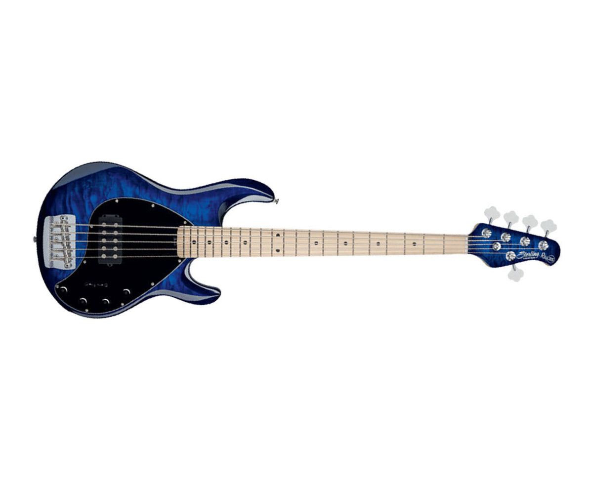 Neptune Blue Quilted Maple 5-String Stingray C9940