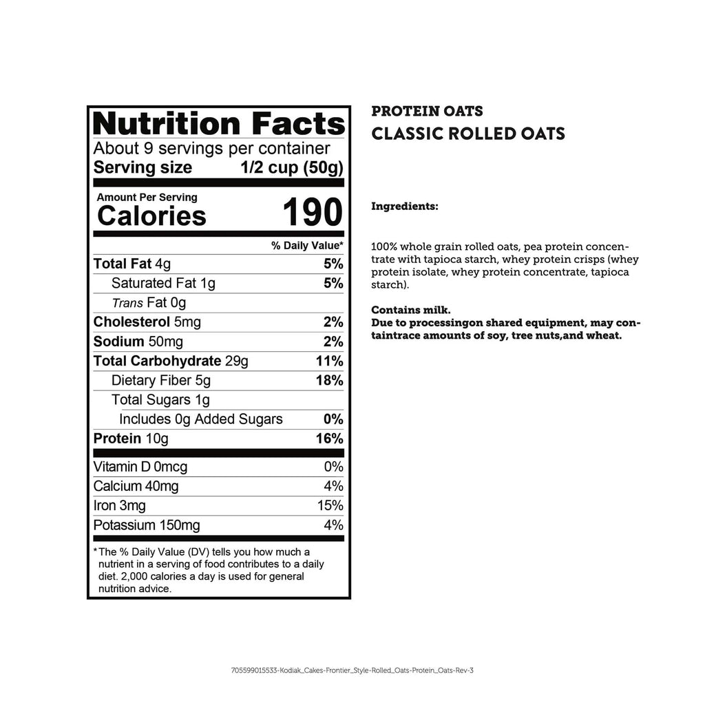 Rolled Oats 16 oz Canister D168295