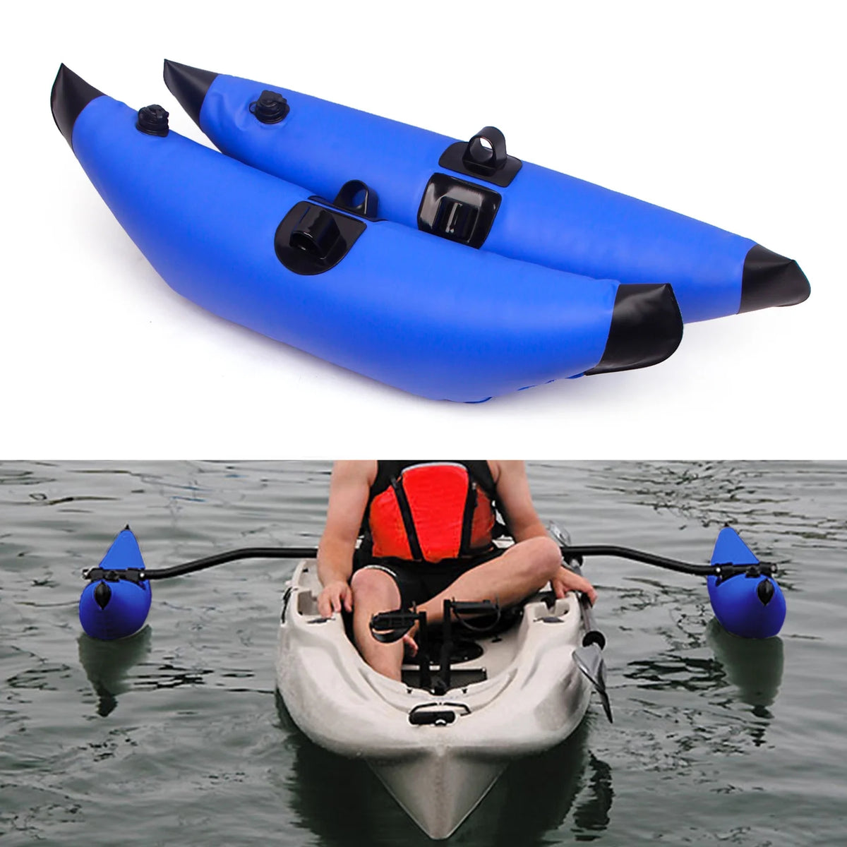 Kayak Inflatable Outrigger Float Stabilizer, 2pcs Q63685