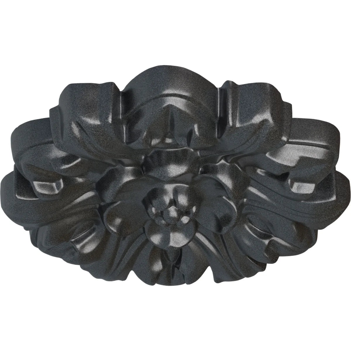 7 5/8"OD x 1"P Hand-Painted Pewter Ceiling Medallion Y958287