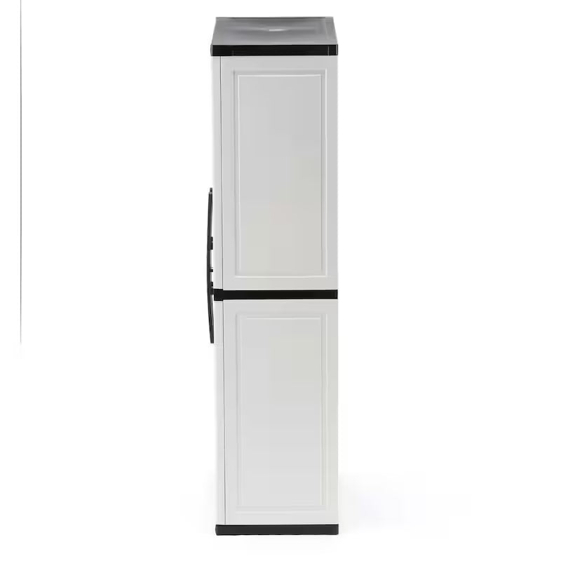 Gray Plastic Freestanding Garage Cabinet W5566