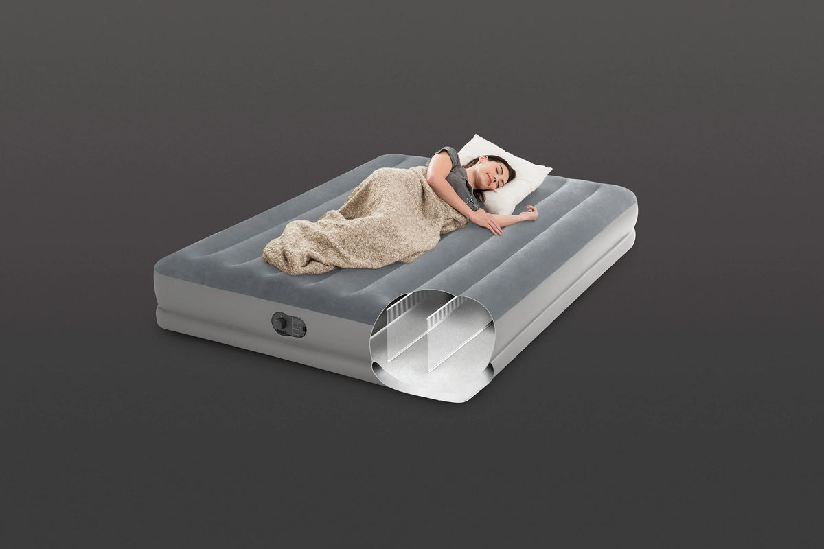Queen Air Mattress Bed with USB Pump U3977