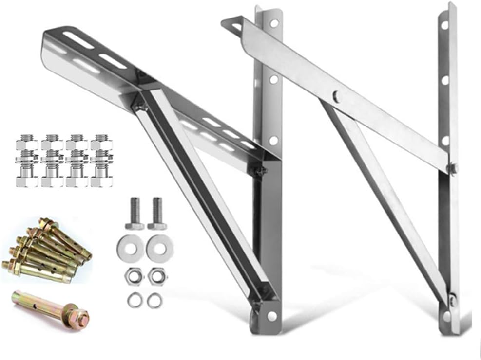 Mounting Bracket for Ductless Mini Split Air Conditioner Heat Pump Systems, Stainless Steel Pack of 2 F75986