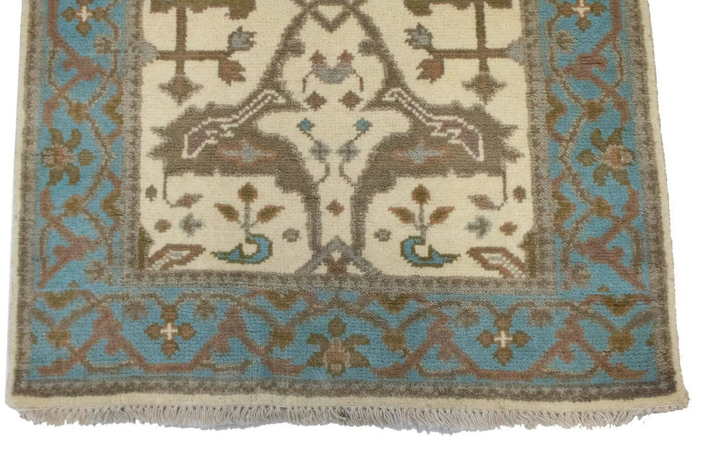 Cream Floral 3X5 Oriental Rug X61951