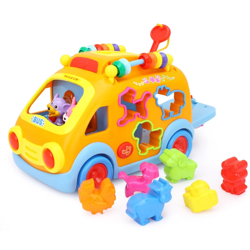 Toddler Music Bus Toy with Animal Matching V9656