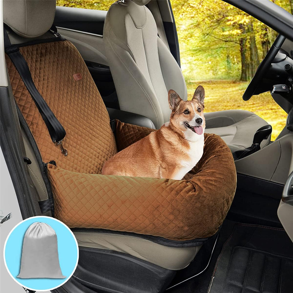Gray Dog Car Seat Pet Travel Safety Seat W701780