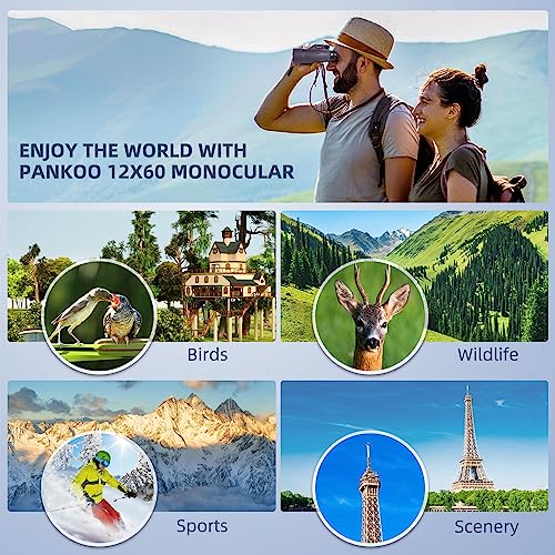40X60 High Power Monocular with Phone Adapter Tripod Hand Strap F855701
