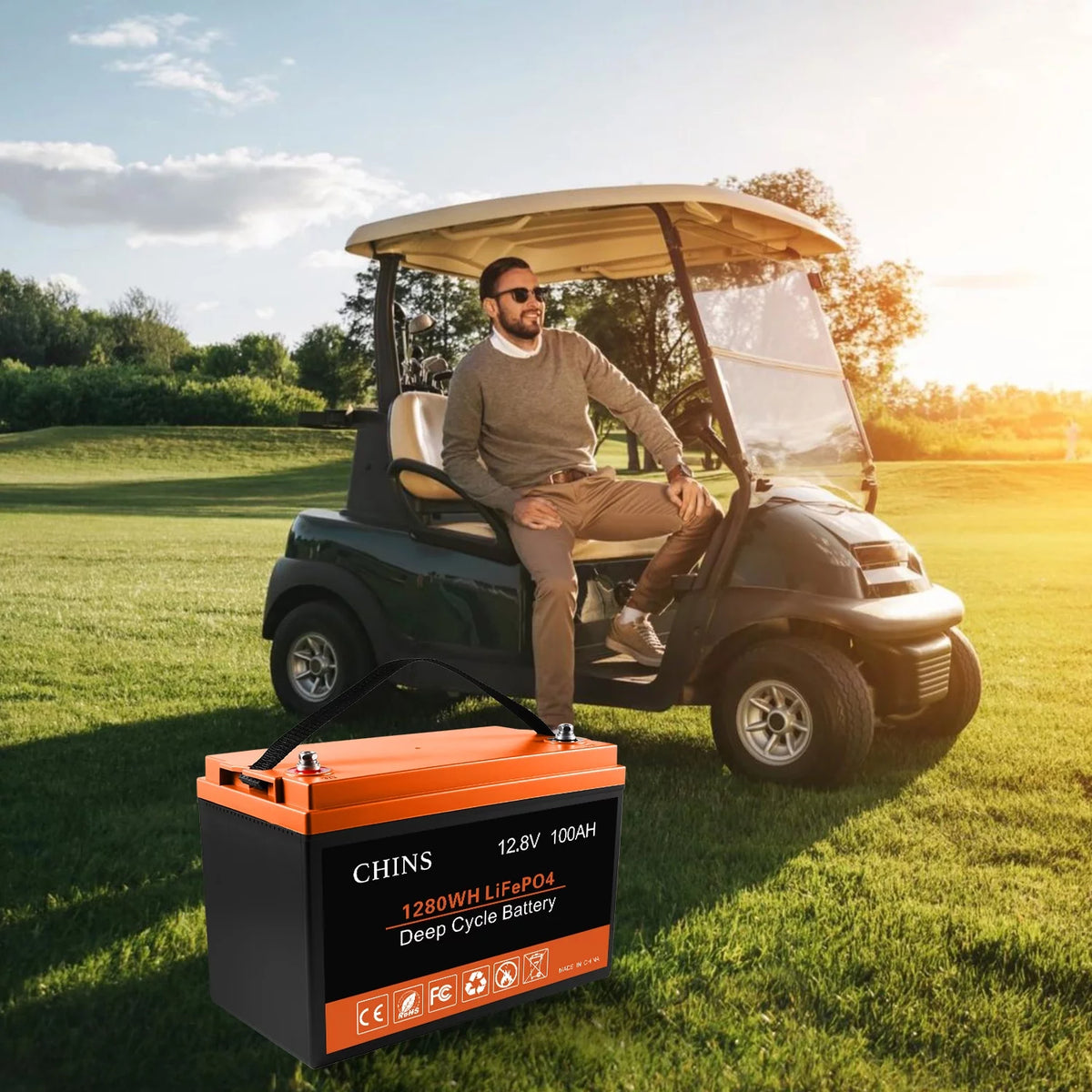 12V 100AH LiFePO4 Lithium Battery L638