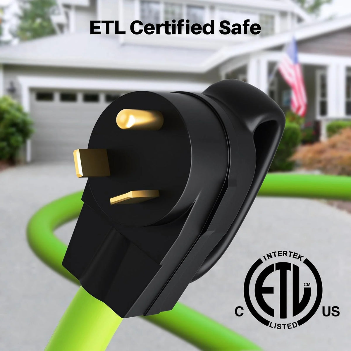 15 ft 30 Amp RV Extension Cord, 3-Prong 125/250-Volt 10/3 STW Locking Cable K533