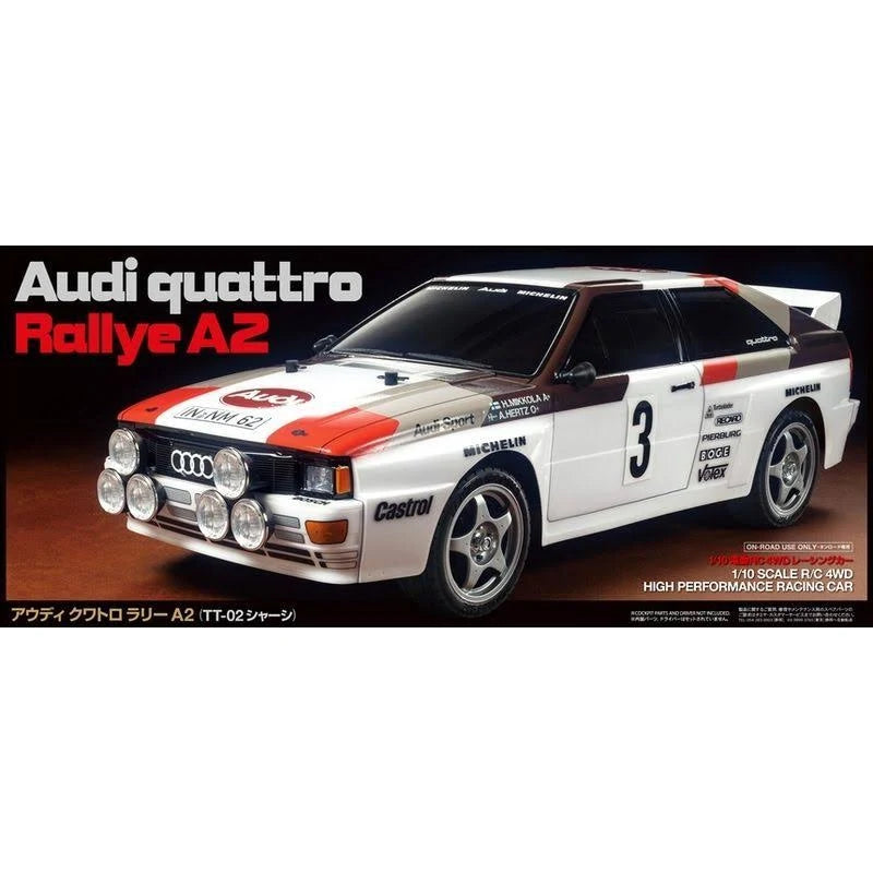 RC Audi Quattro A2 Rally Car Kit TT-02 Chassis H94213