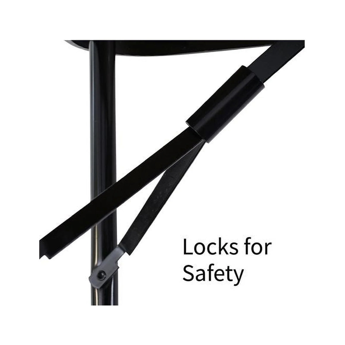 24"W x 48"D Steel Metal & Wood Folding Table in Black Granite A58140