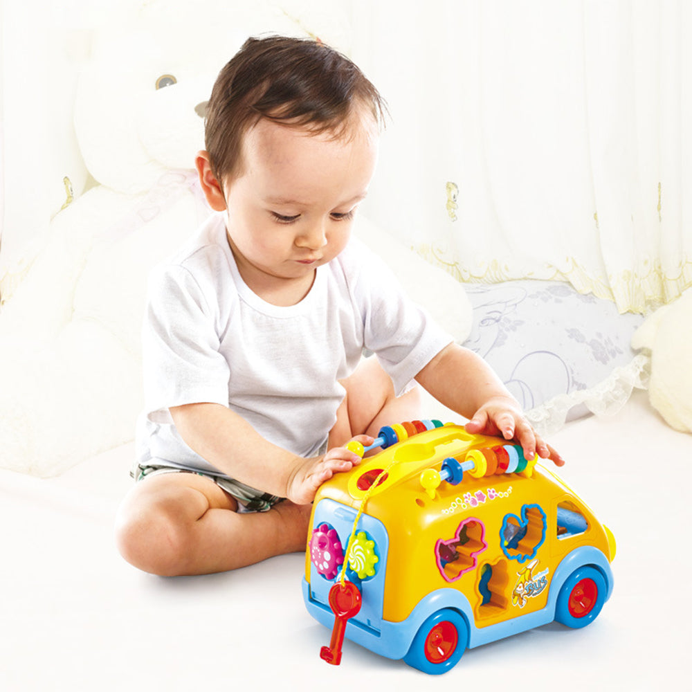 Toddler Music Bus Toy with Animal Matching V9656