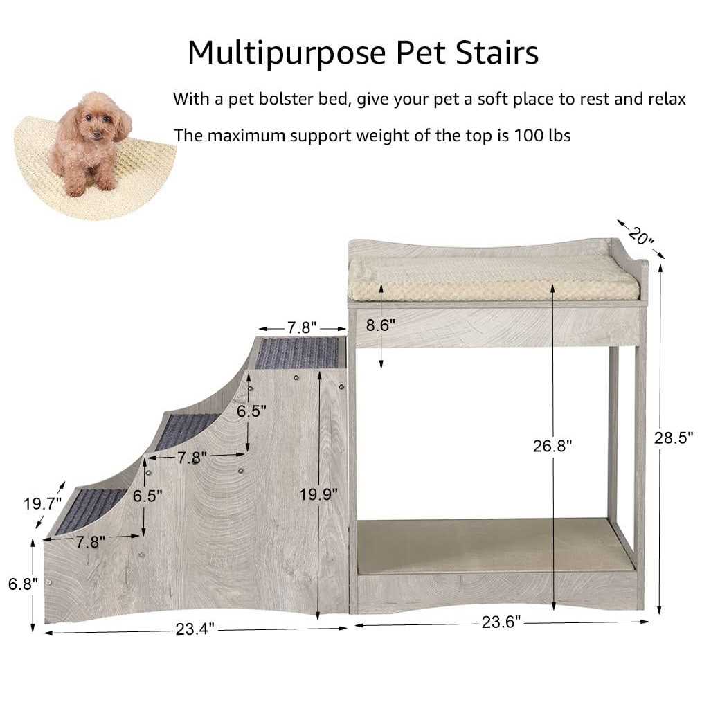 Pet Bunk Bed with Removable Step R6527