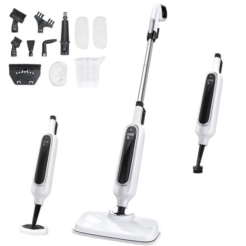 12-in-1 Steam Mop Detachable Handheld Steam Cleaner T438
